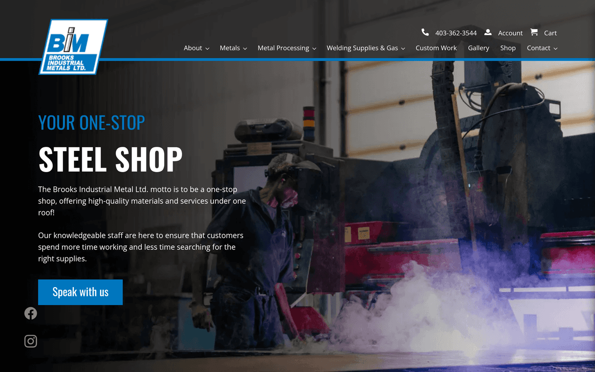 Brooks Industrial Metals screenshot