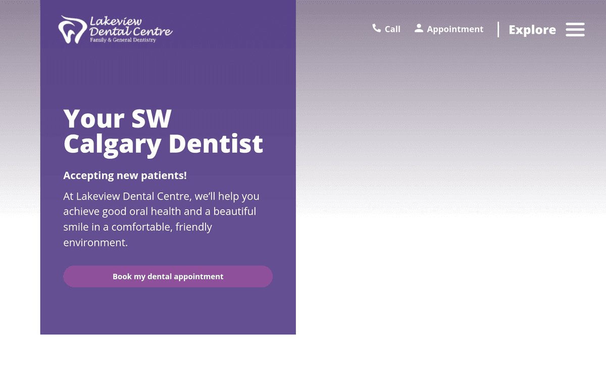 Lakeview Dental Center screenshot